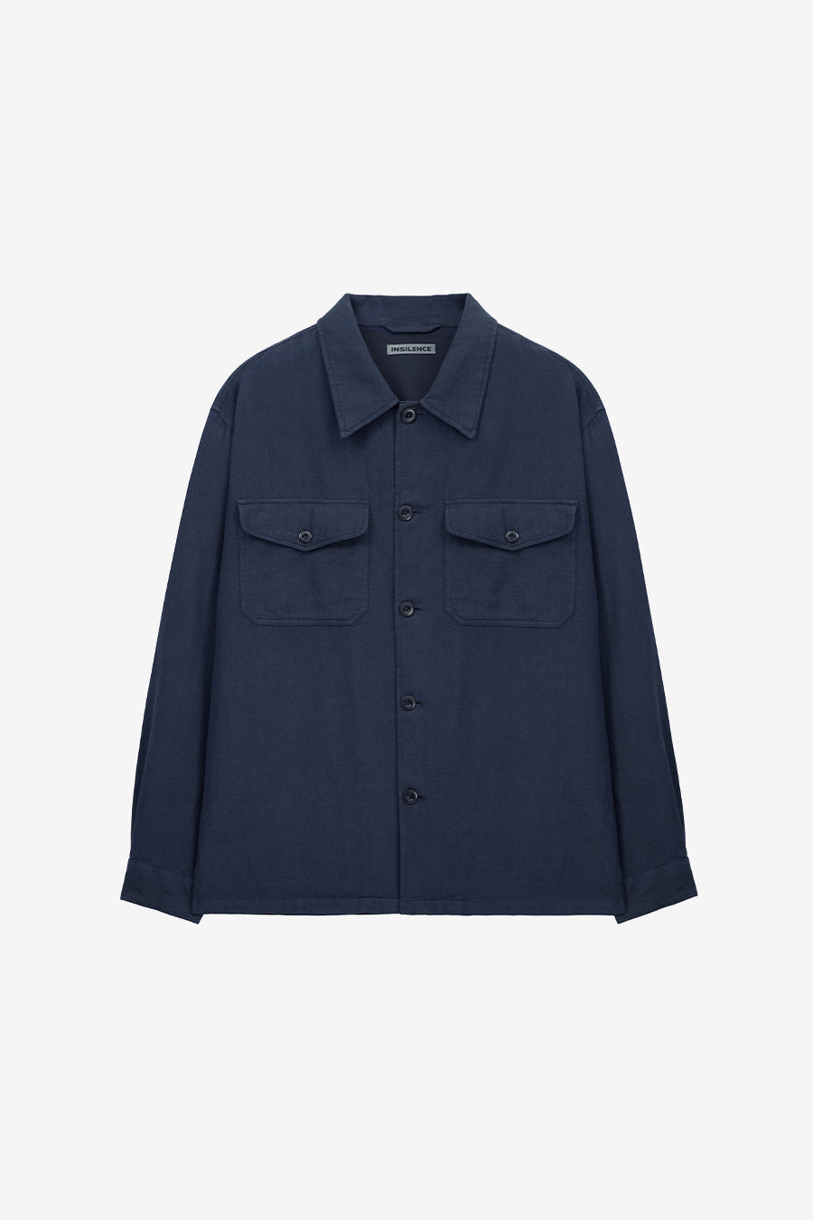 Insilence - Garment-dyed Fatigue Shirt (Navy) product image 7 | TRAB K-Fashion Australia