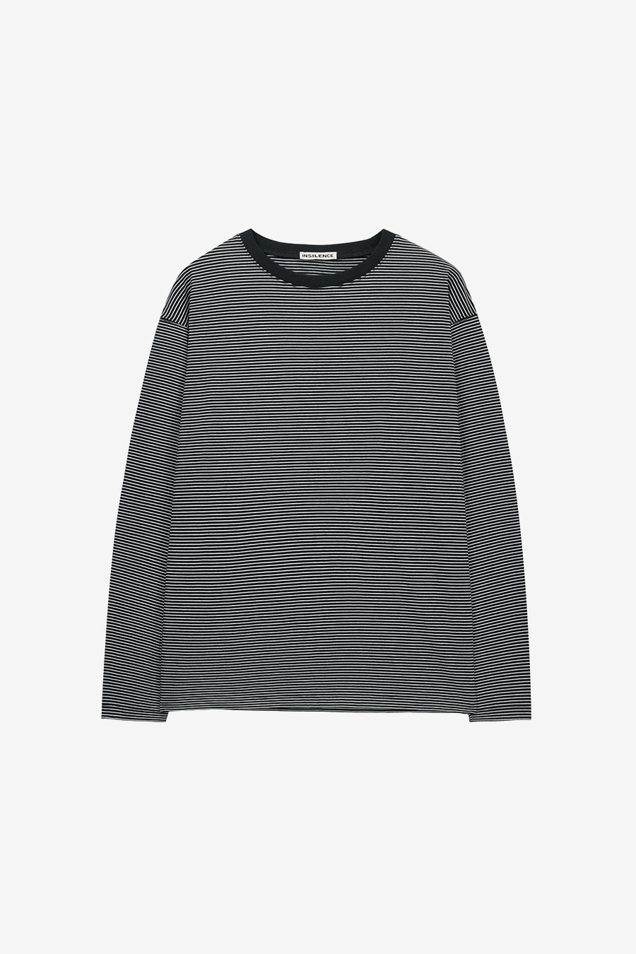 Insilence - Border Stripe Long Sleeve (Black) product image 7 | TRAB K-Fashion Australia