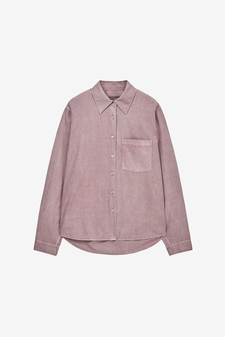 Insilence - Tencel Dyed Shirt (Ash Pink) product image 7 | TRAB K-Fashion Australia