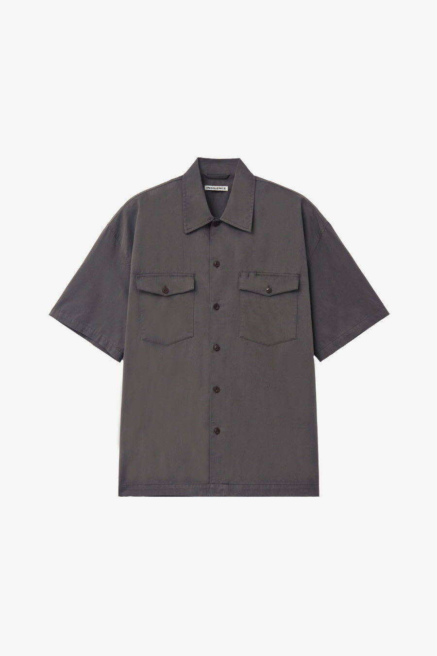 Insilence - Cotton Tencel Fatigue Shirt (Ash Brown) product image 7 | TRAB K-Fashion Australia