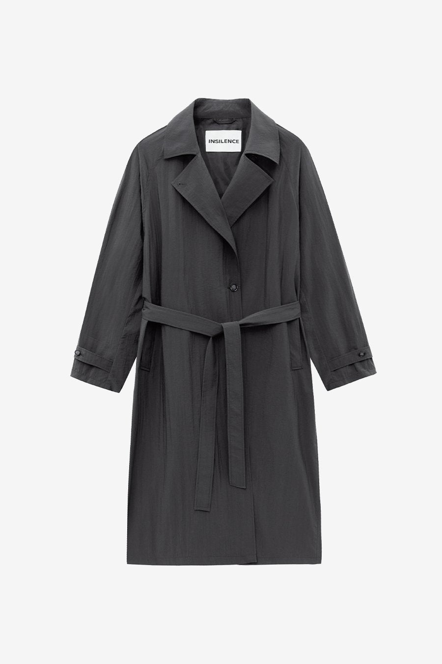 Insilence - Sheer Nylon Trench (Dark Grey) product image 7 | TRAB K-Fashion Australia