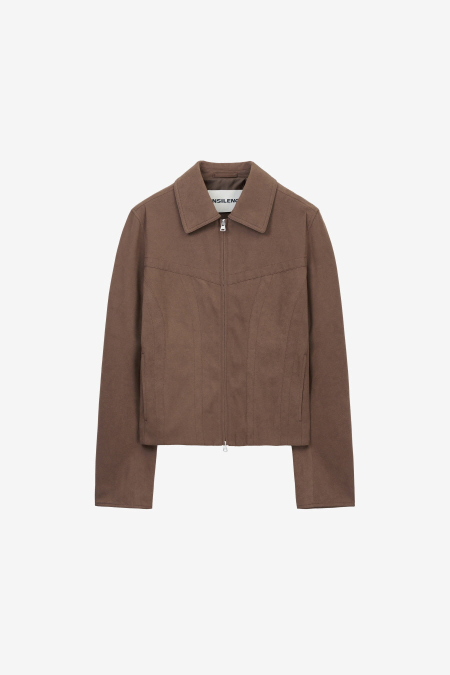 Insilence - Vintage Faux Suede Jacket (Brown) product image 7 | TRAB K-Fashion Australia
