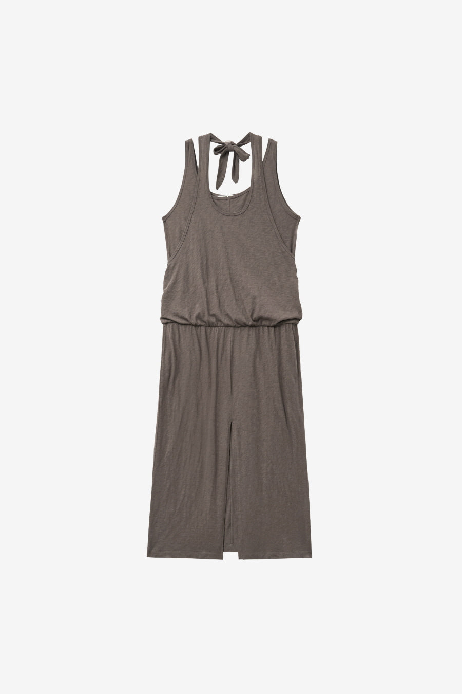 Insilence - Knit-like Layered Dress (Brown) product image 6 | TRAB K-Fashion Australia