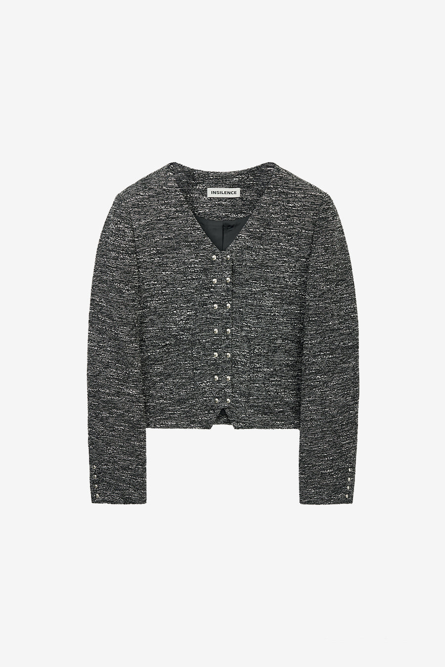 Insilence - Snap Detail Tweed Jacket (Multi) product image 7 | TRAB K-Fashion Australia