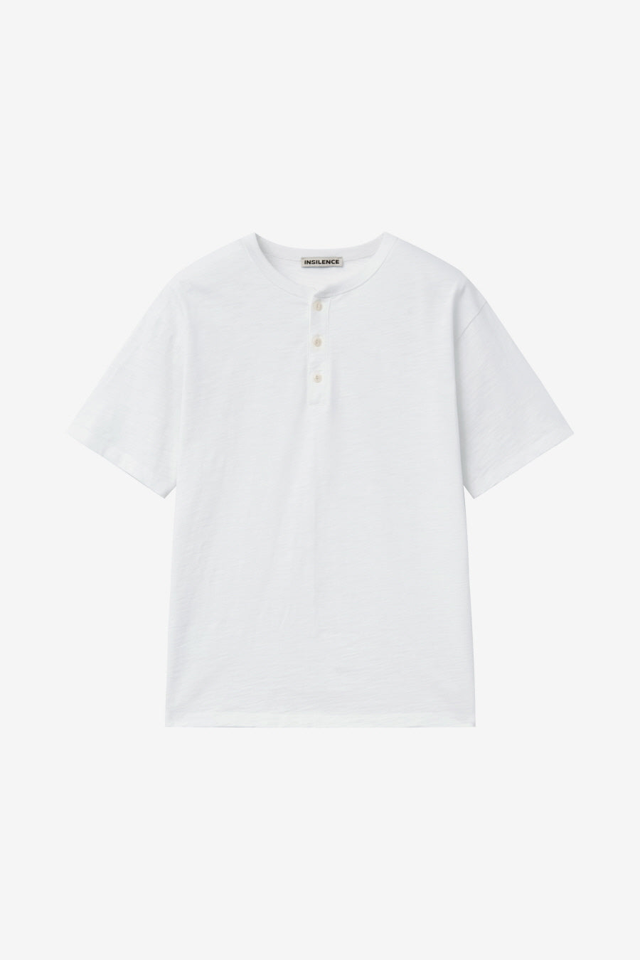 Insilence - Henley Neck Short Sleeve (White) product image 7 | TRAB K-Fashion Australia