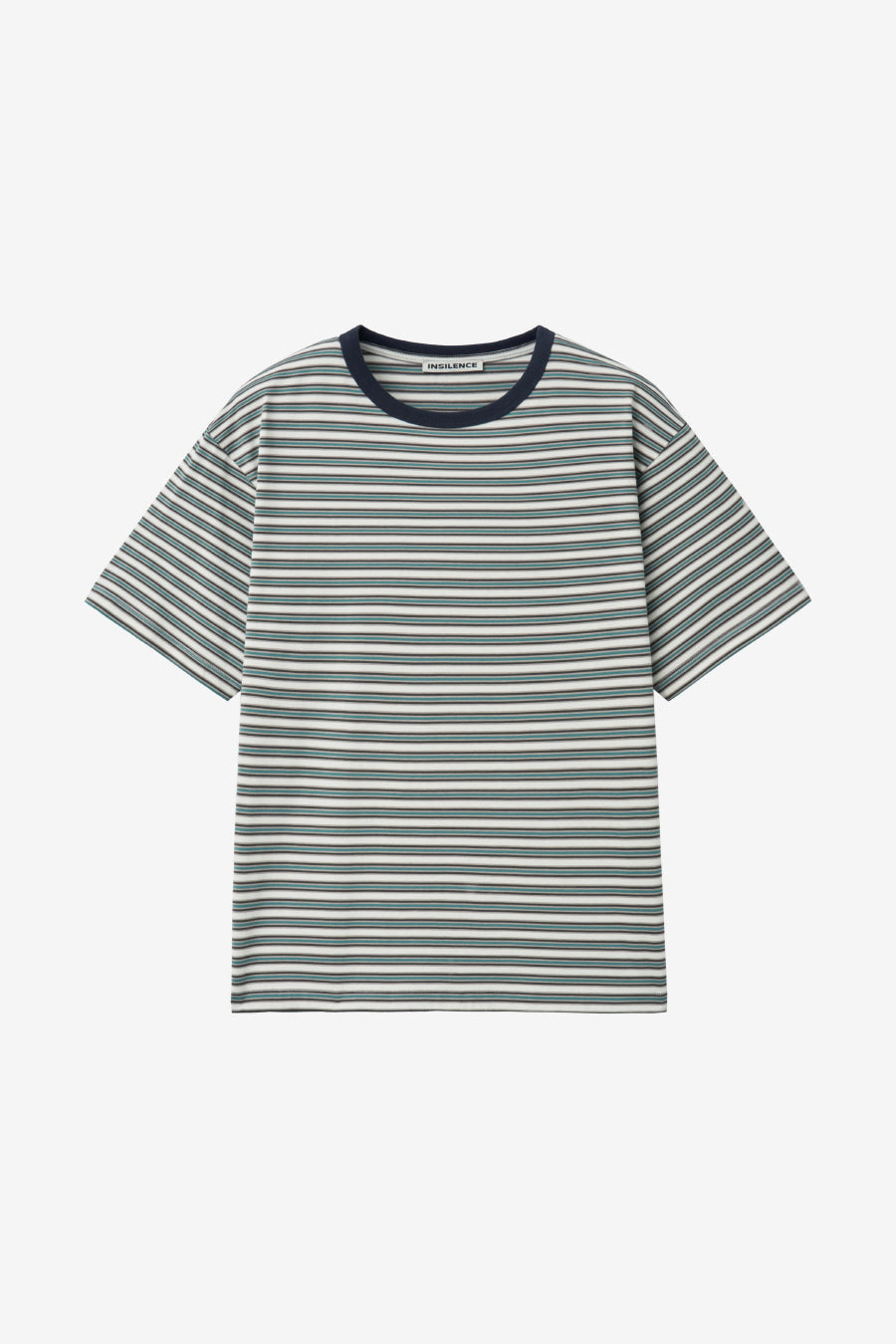 Insilence - Border Stripe T-shirt (Ivory) product image 7 | TRAB K-Fashion Australia
