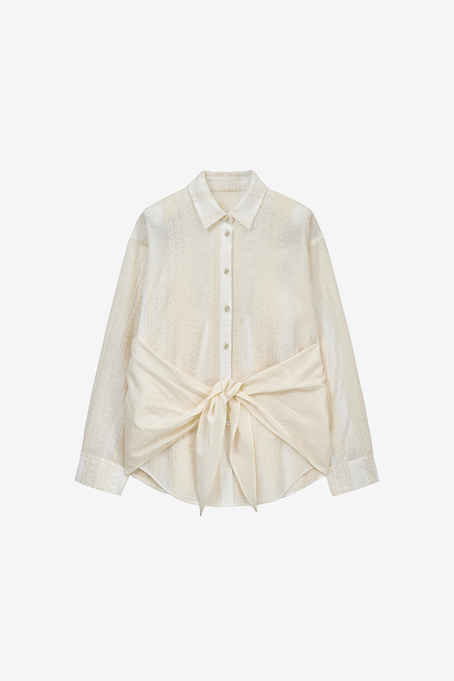Insilence - Lace Tide Shirt (Ivory) product image 9 | TRAB K-Fashion Australia