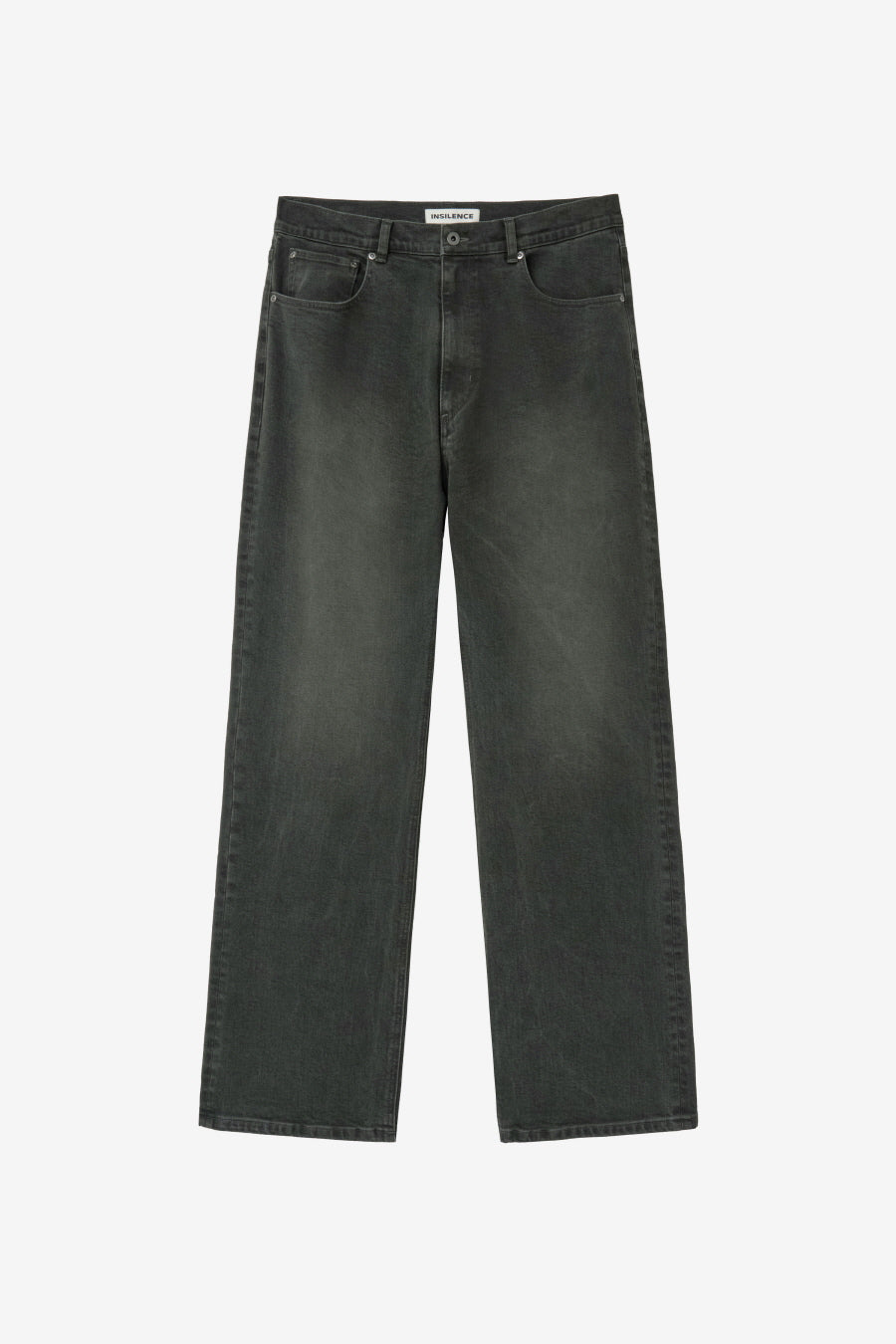 Insilence - Stretched Semi-Flare Jeans (Khaki) product image 7 | TRAB K-Fashion Australia