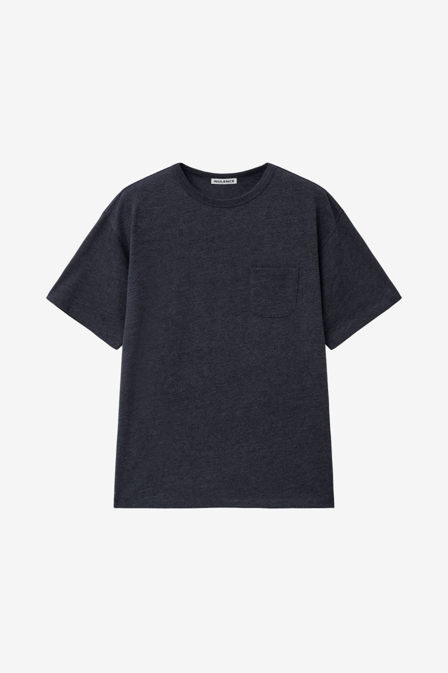 Insilence - Scoop Neck Pocket Short Sleeve (Melange Charcoal) product image 5 | TRAB K-Fashion Australia