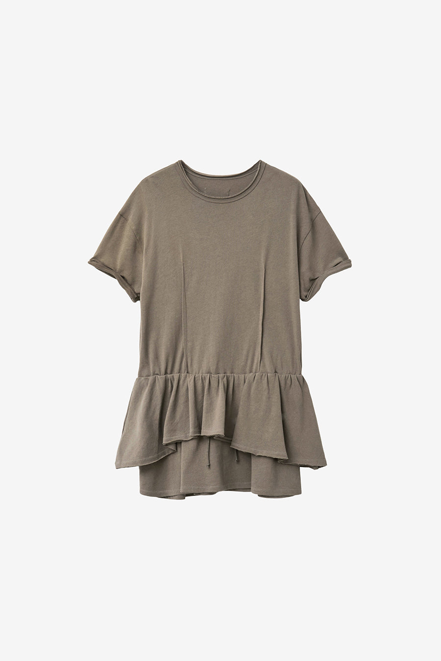 Insilence - Linen Cotton Layered Dress (Khaki Brown) product image 7 | TRAB K-Fashion Australia