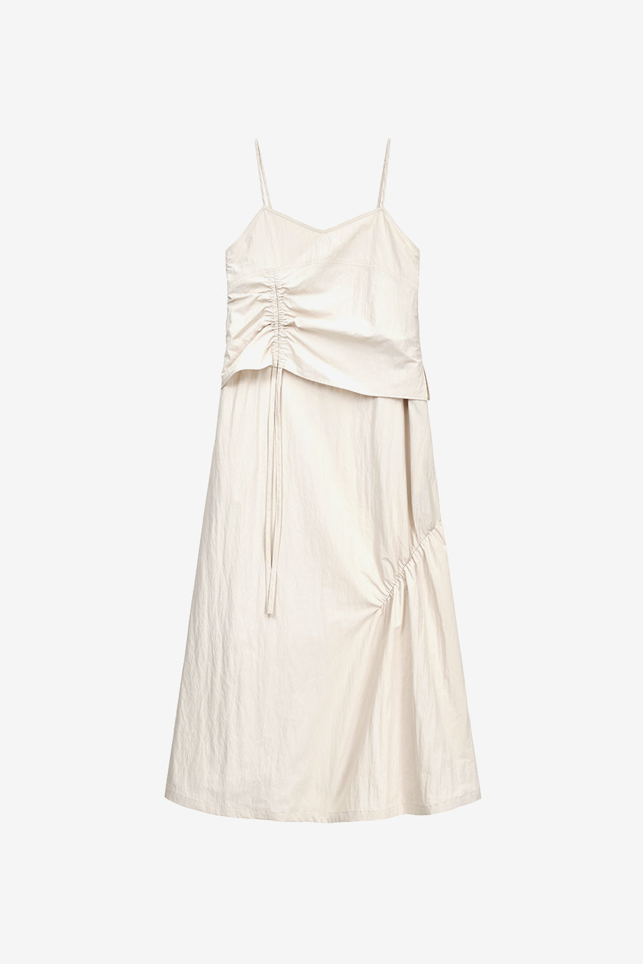 Insilence - Parachute Shirring One Piece (Cream) product image 7 | TRAB K-Fashion Australia