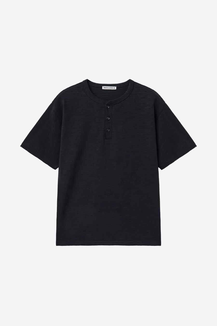 Insilence - Henley Neck Short Sleeve (Black) product image 7 | TRAB K-Fashion Australia