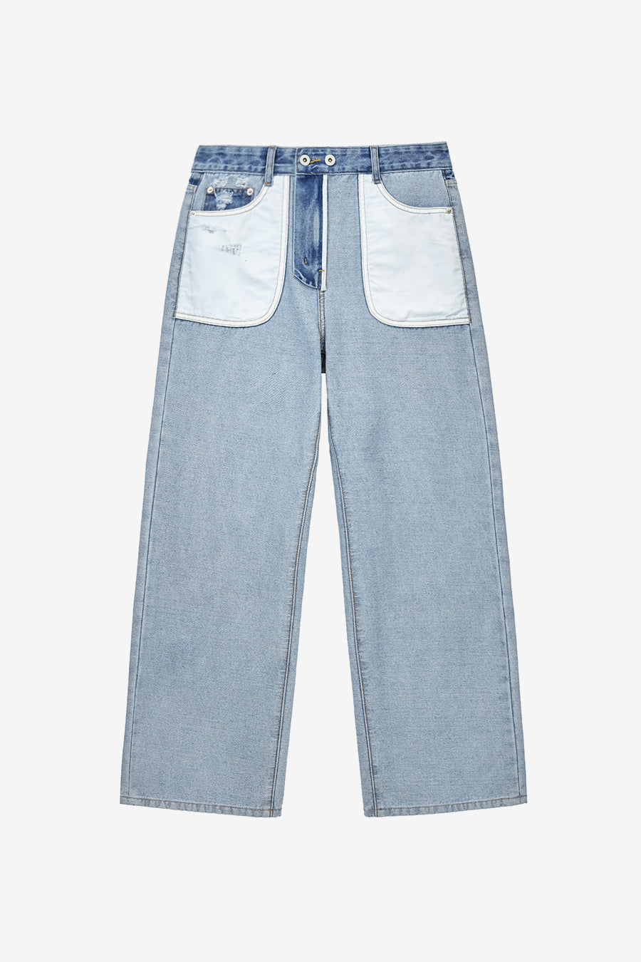 Insilence - Reverse Straight Denim (Blue) product image 7 | TRAB K-Fashion Australia