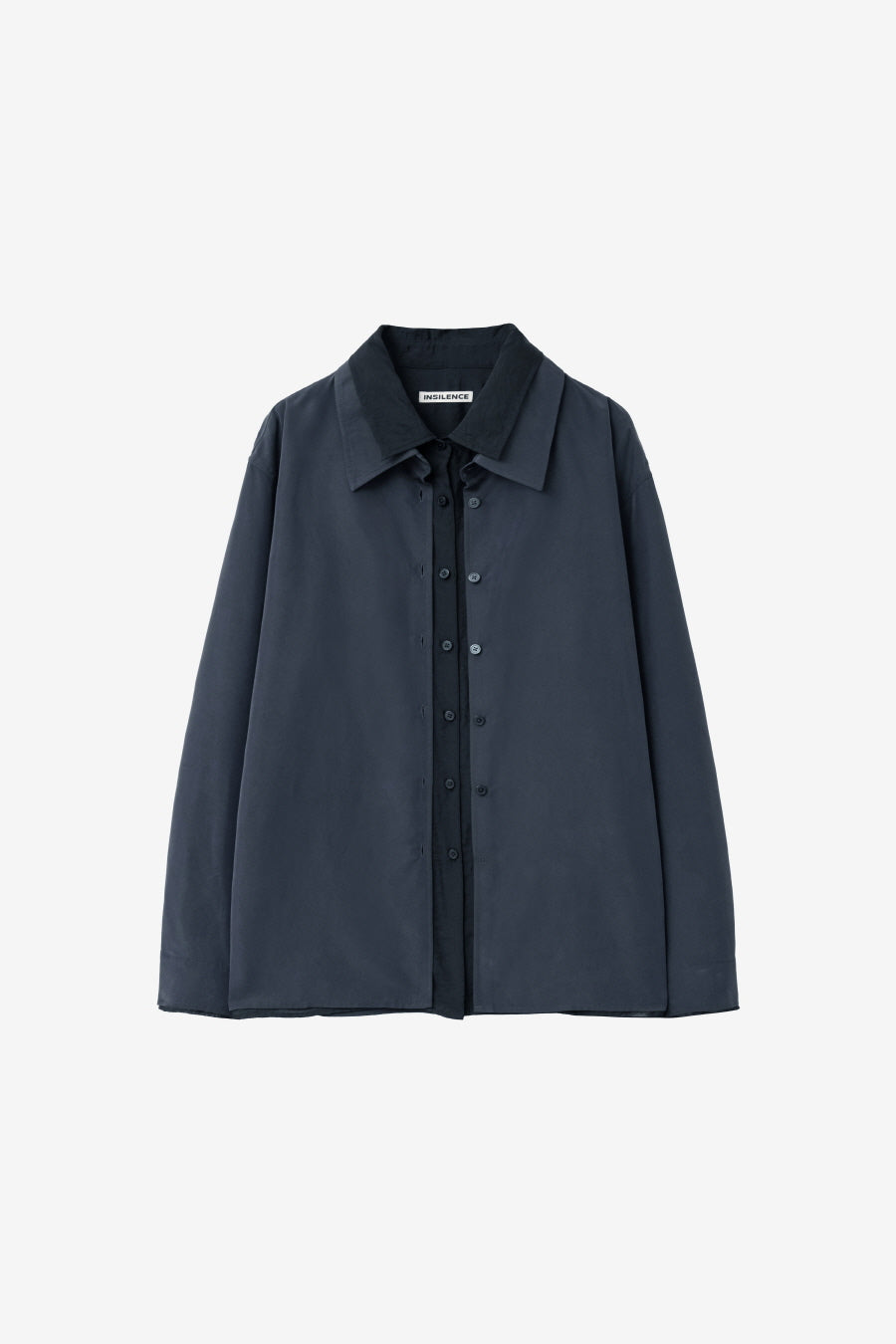 Insilence - Layered Overfit Shirt (Charcoal) product image 7 | TRAB K-Fashion Australia