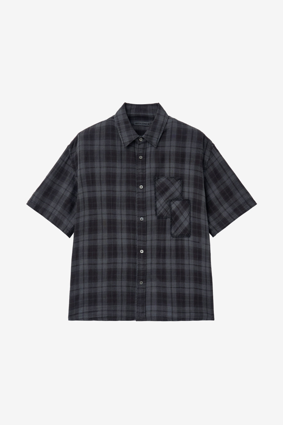 Insilence - Patch-dyed Half Shirt (Ash Brown) product image 7 | TRAB K-Fashion Australia