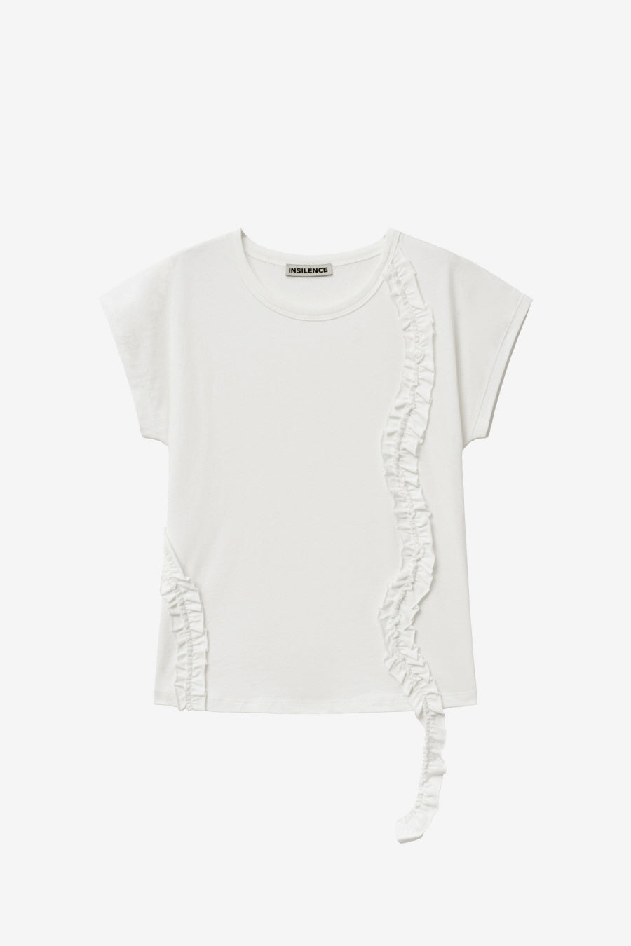 Insilence - Frill Strap Pigment Top (White) product image 7 | TRAB K-Fashion Australia