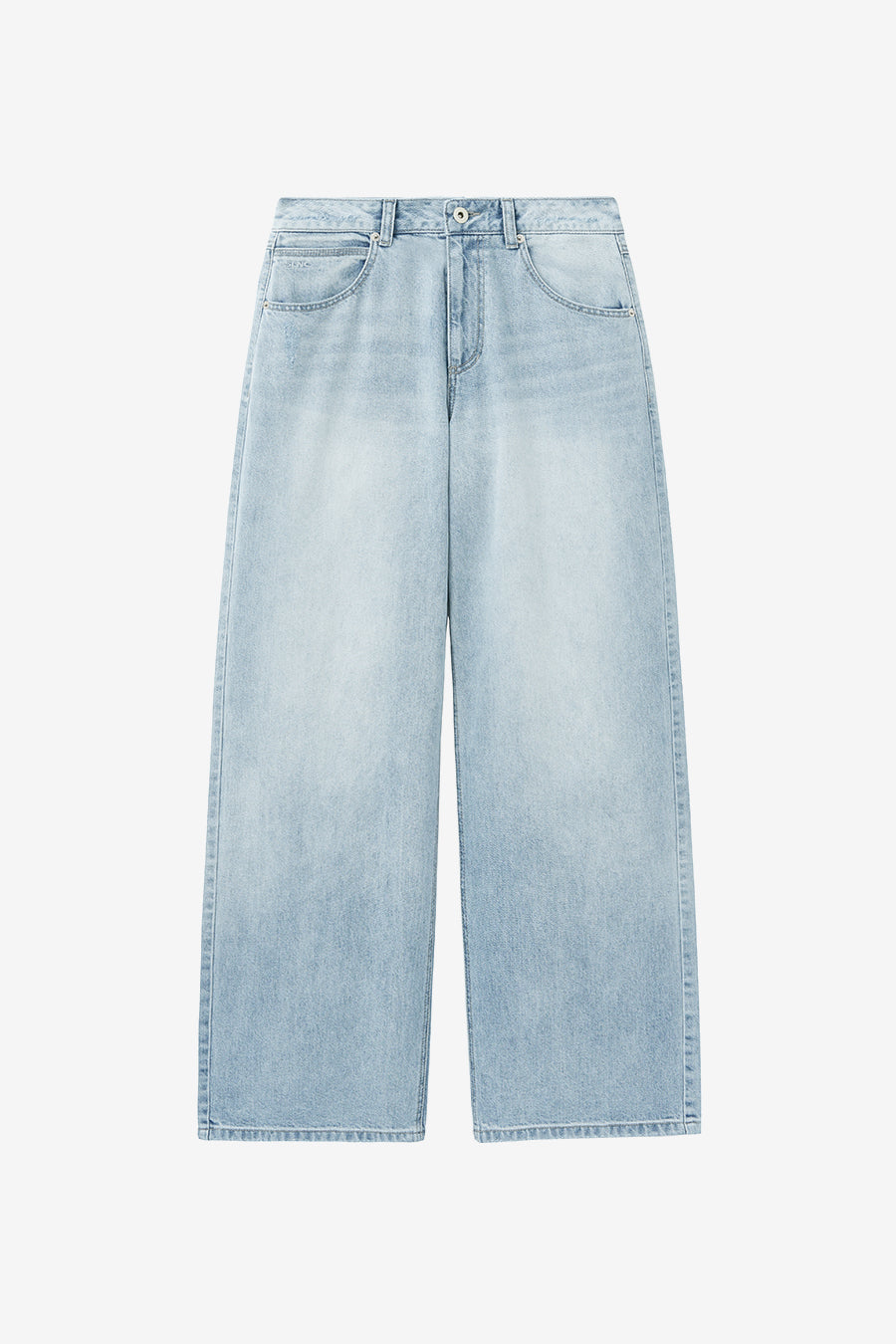 Insilence - Low-Waist Wide Jeans (Light Blue) product image 7 | TRAB K-Fashion Australia