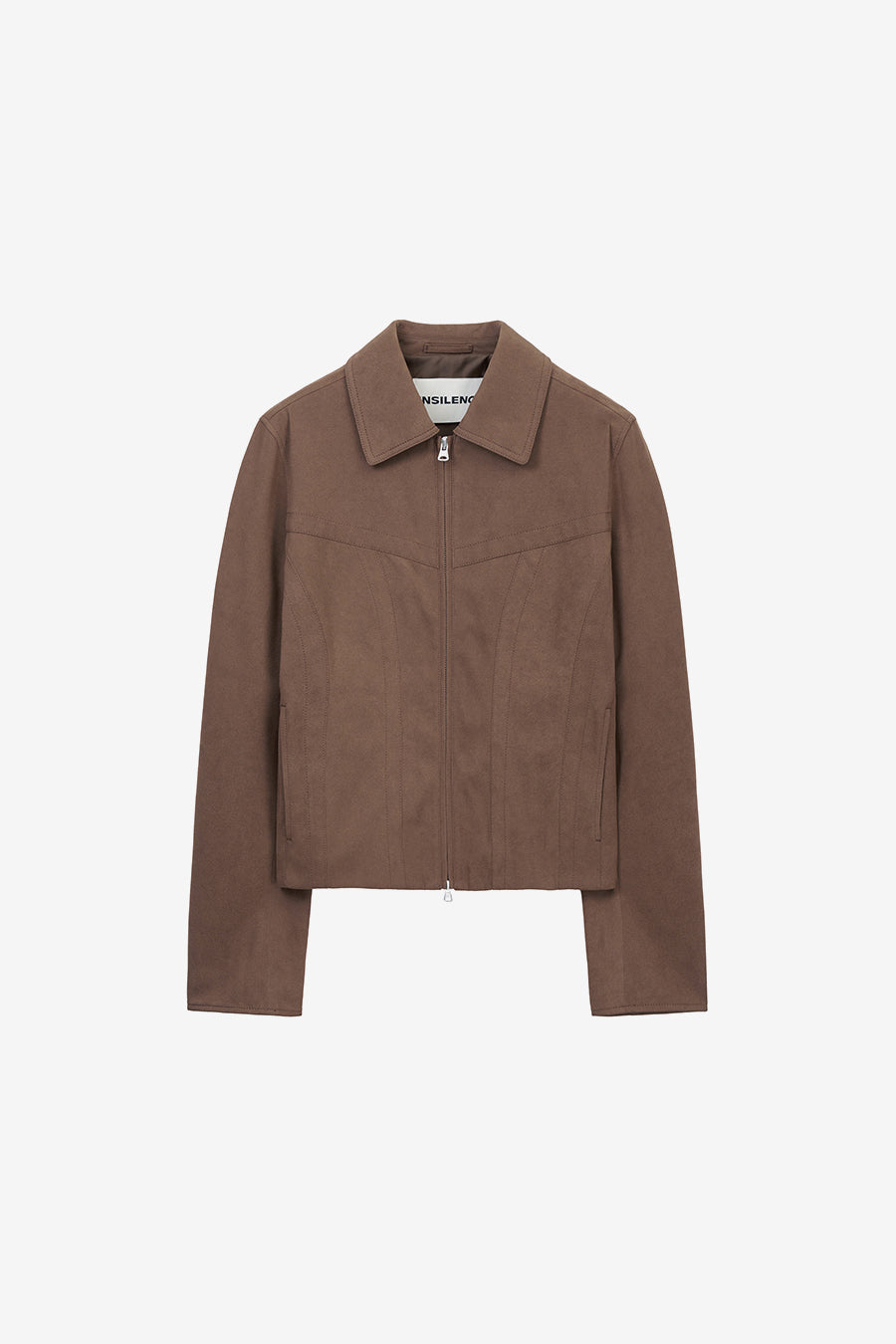 Insilence - Vintage Faux Suede Jacket (Brown) product image 6 | TRAB K-Fashion Australia
