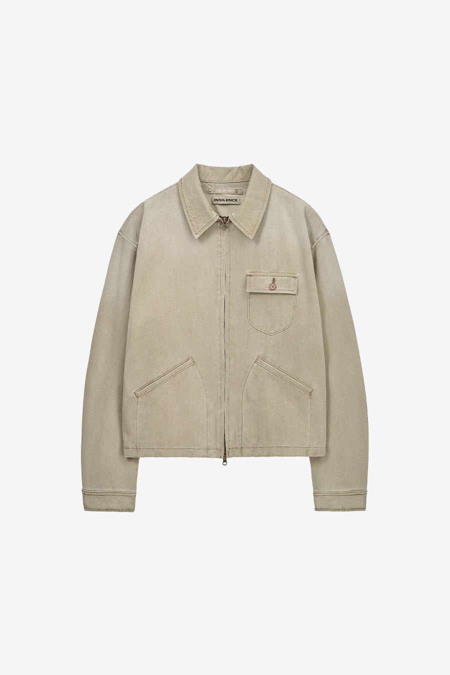 Insilence - Garment Dyed Drizzler Jacket (Faded Beige) product image 7 | TRAB K-Fashion Australia