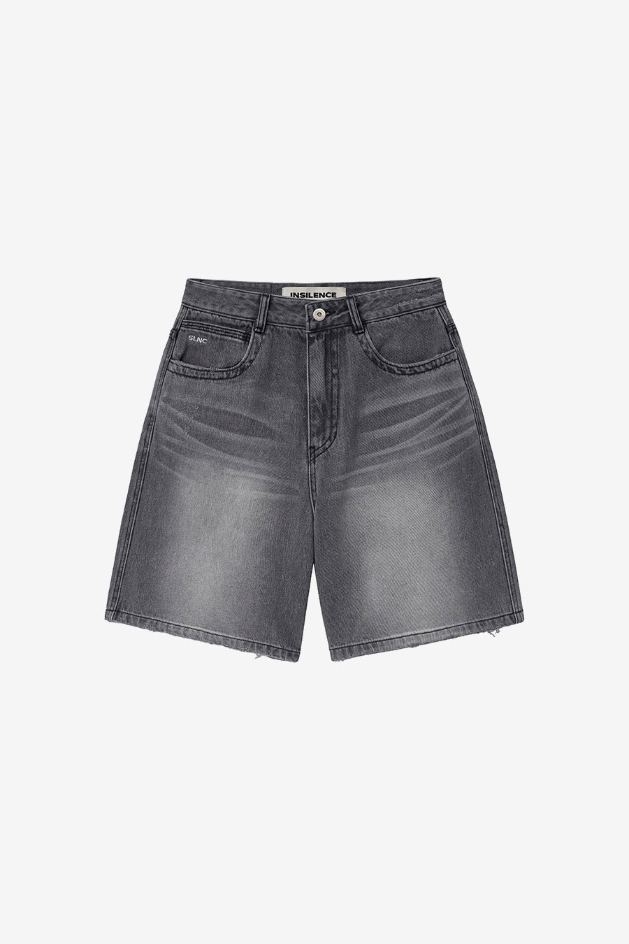 Insilence - Wide Bermuda Denim (Dark Grey) product image 7 | TRAB K-Fashion Australia
