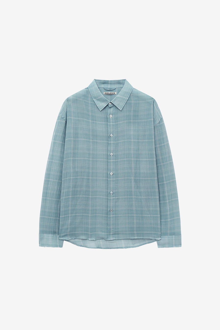 Insilence - Damaged Seer Check Shirts (Mint) product image 5 | TRAB K-Fashion Australia