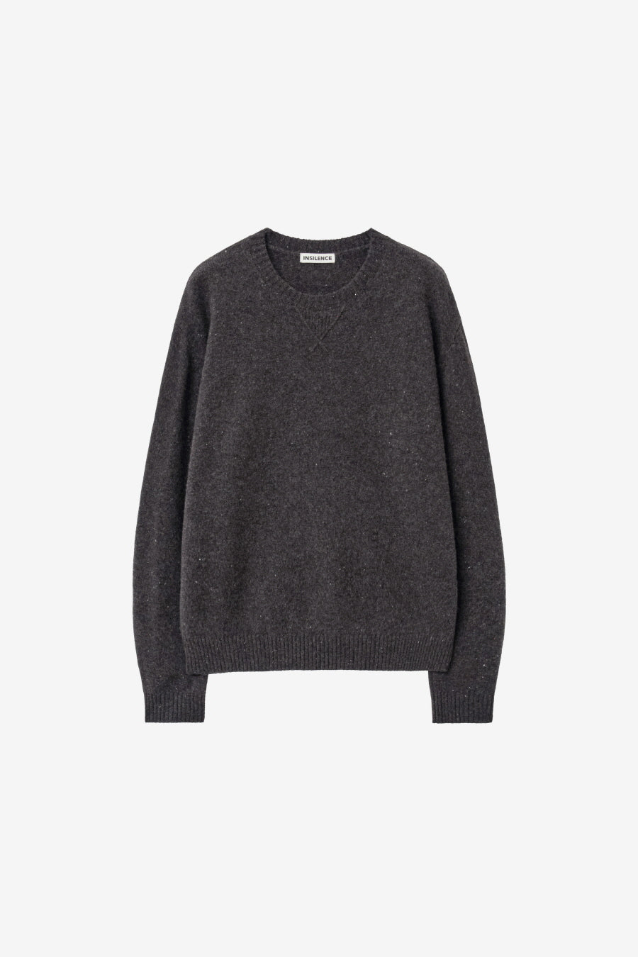 Insilence - Gusset Wool Crew Neck Pullover (Nep Brown) product image 7 | TRAB K-Fashion Australia