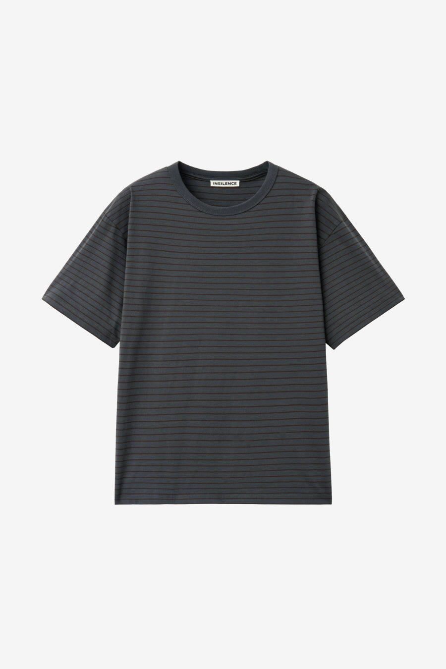 Insilence - Striped T-shirt (Charcoal) product image 7 | TRAB K-Fashion Australia