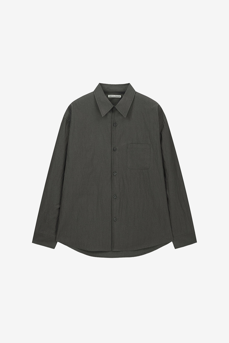Insilence - Button Point Shirt (Ash Brown) product image 5 | TRAB K-Fashion Australia