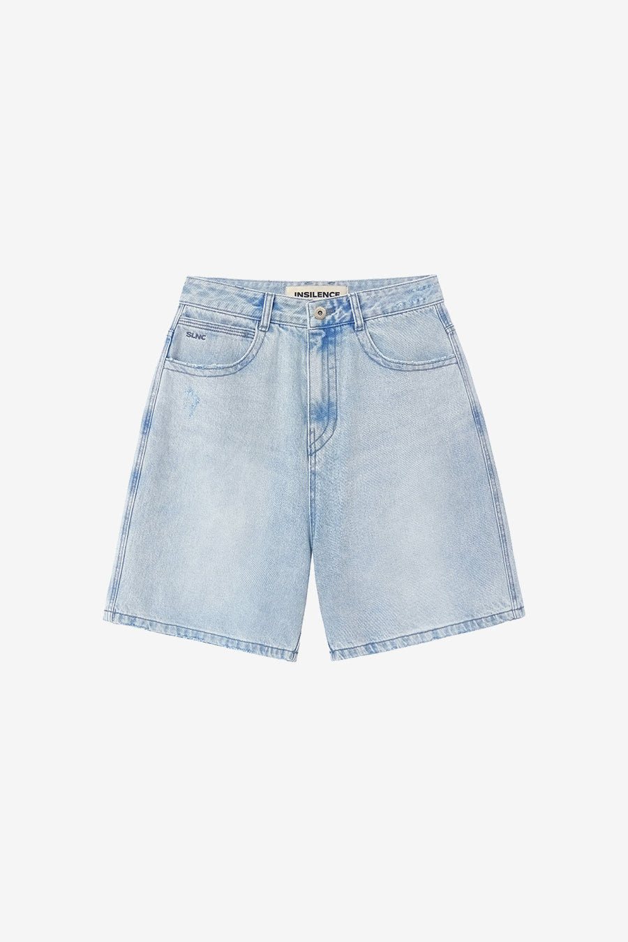 Insilence - Wide Bermuda Denim (Light Blue) product image 7 | TRAB K-Fashion Australia