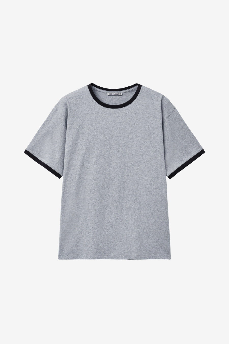 Insilence - Ringer T-shirt (Melange Grey) product image 5 | TRAB K-Fashion Australia