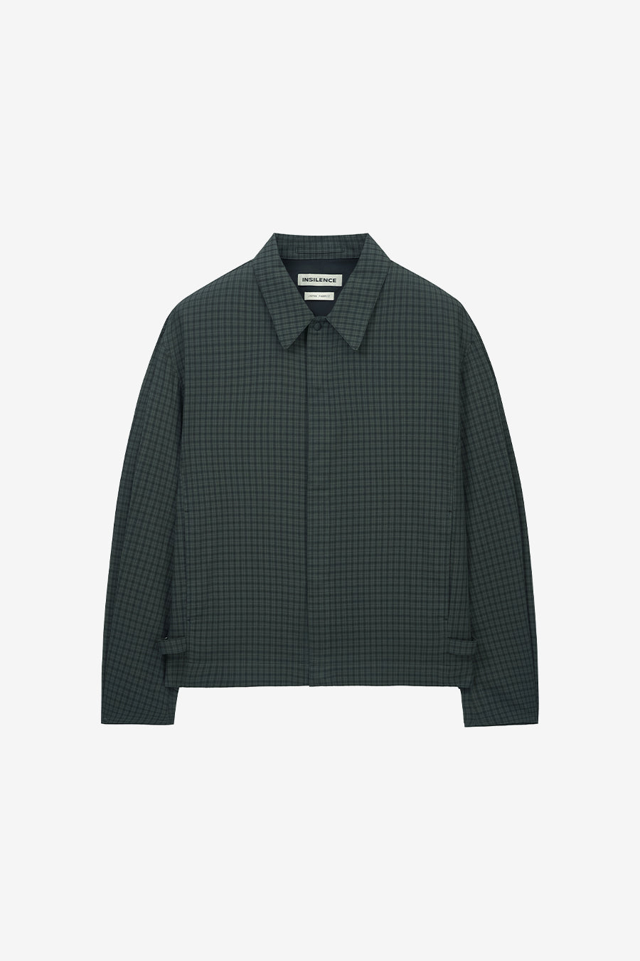 Insilence - Compact Crop Jacket (Dark Moss Check) product image 7 | TRAB K-Fashion Australia