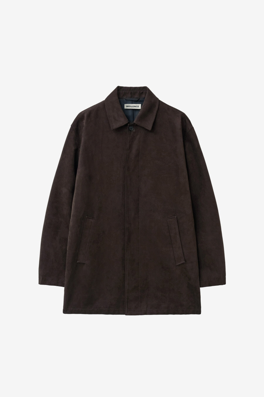 Insilence - Faux Suede Car Coat (Brown) product image 11 | TRAB K-Fashion Australia