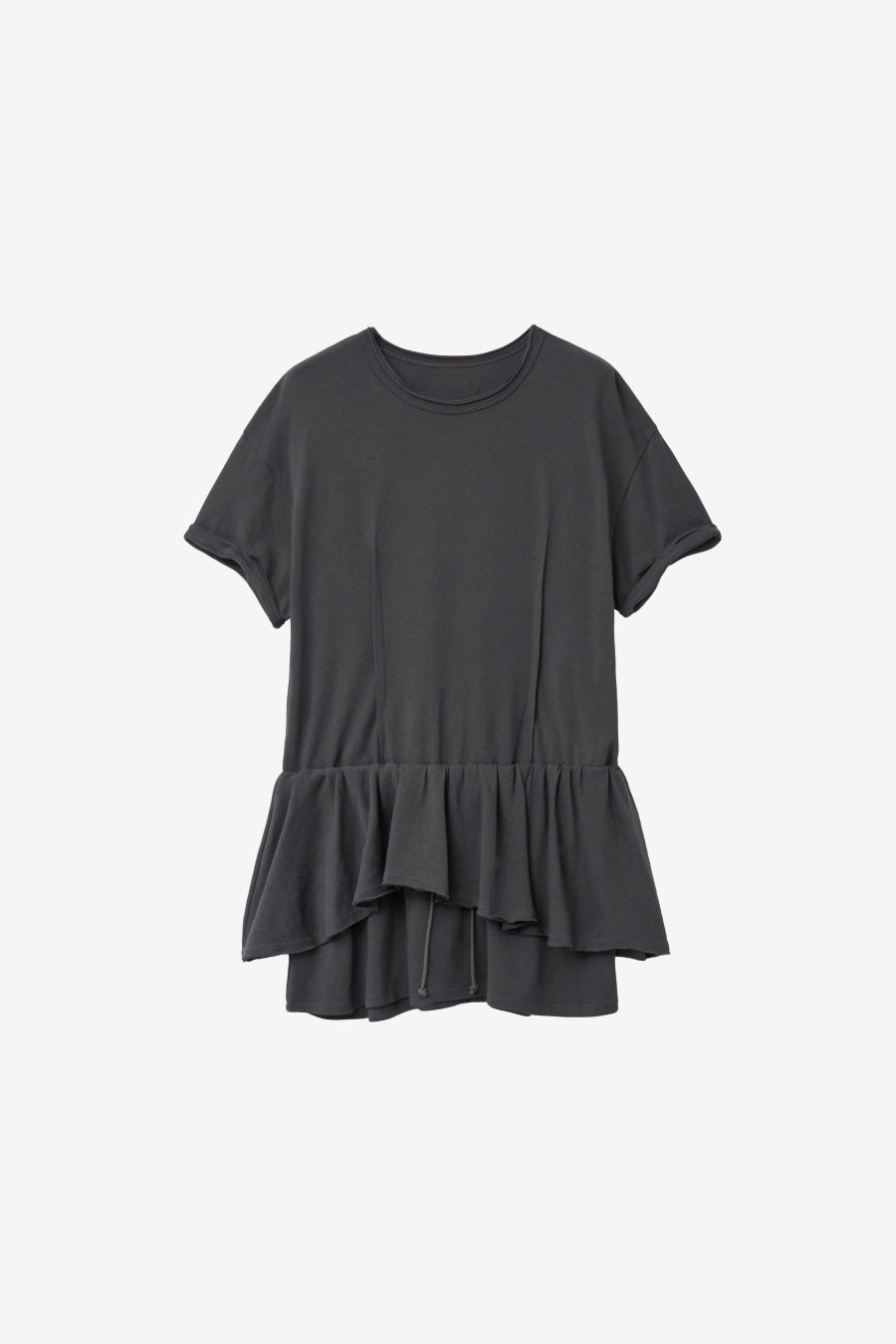 Insilence - Linen Cotton Layered Dress (Charcoal) product image 7 | TRAB K-Fashion Australia