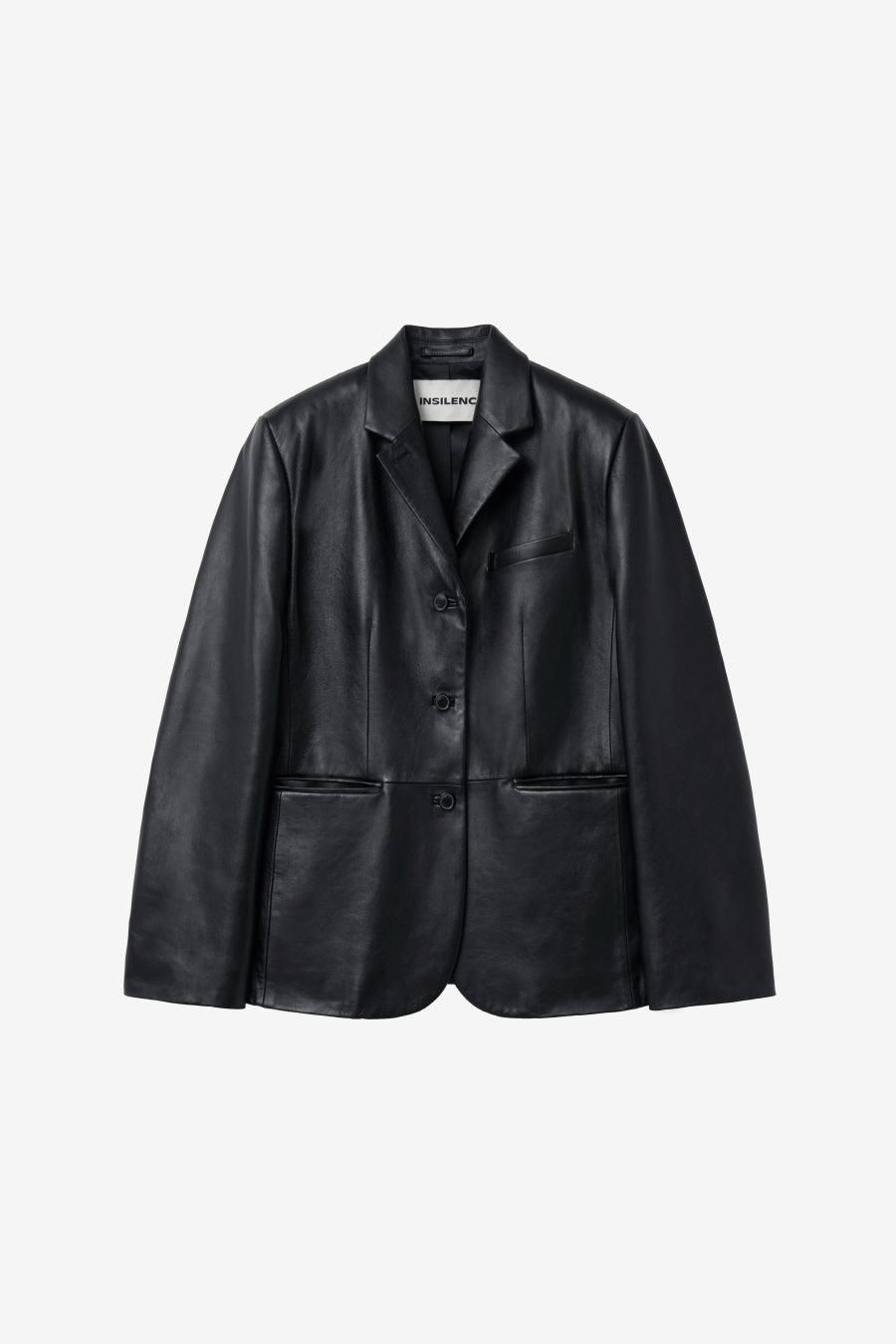 Insilence - Classic Three-Button Jacket (Leather Black) product image 7 | TRAB K-Fashion Australia