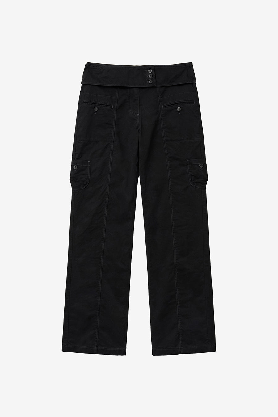 Insilence - Washed Cotton Pocket Pants (Black) product image 7 | TRAB K-Fashion Australia