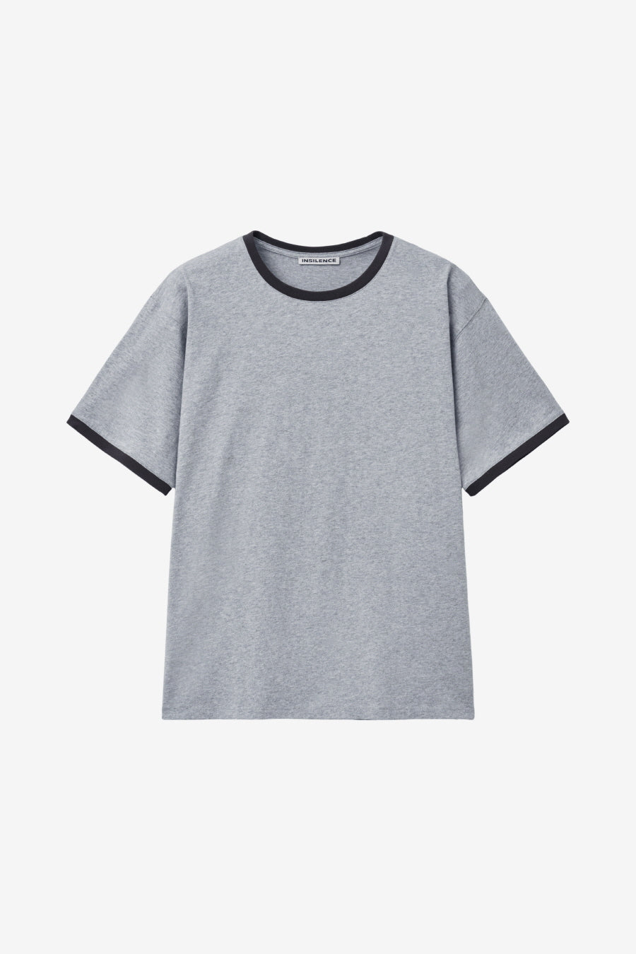 Insilence - Ringer T-shirt (Melange Grey) product image 5 | TRAB K-Fashion Australia
