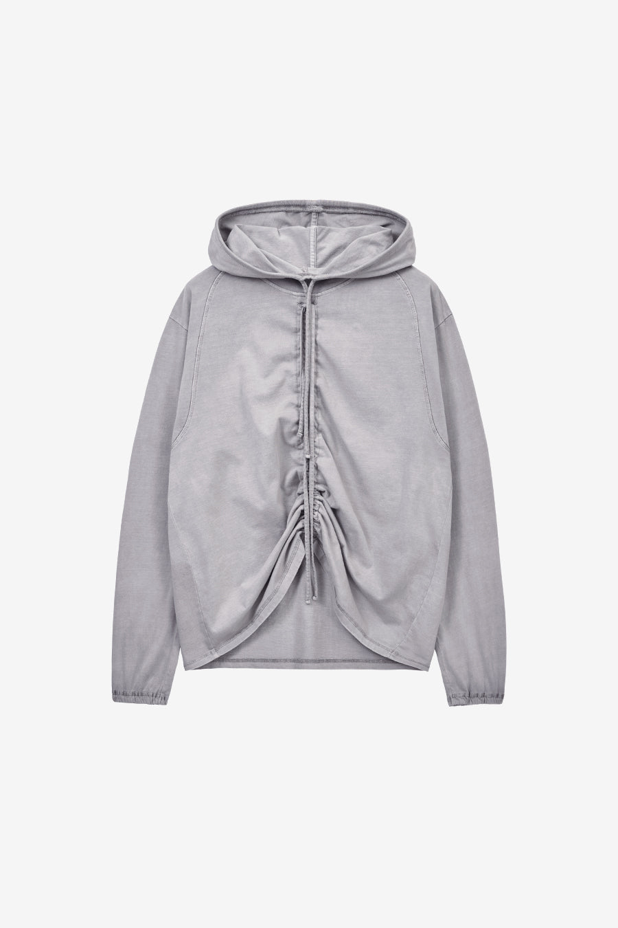 Insilence - String Hoodie Long Sleeve (Grey) product image 7 | TRAB K-Fashion Australia