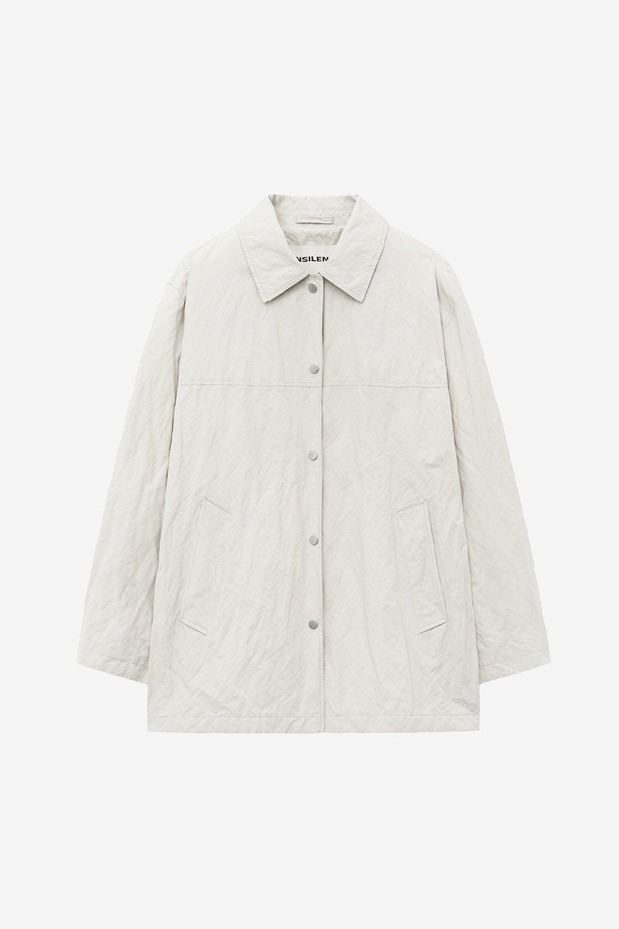 Insilence - Linkle Overfit Half Trench (Ice Grey) product image 7 | TRAB K-Fashion Australia