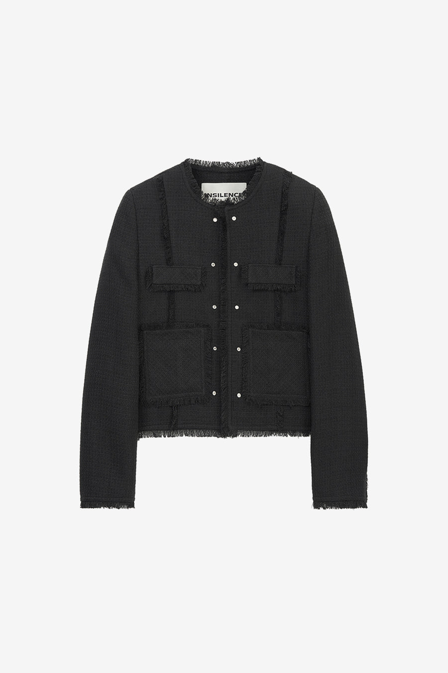 Insilence - Studded tweed jacket (Black) product image 7 | TRAB K-Fashion Australia