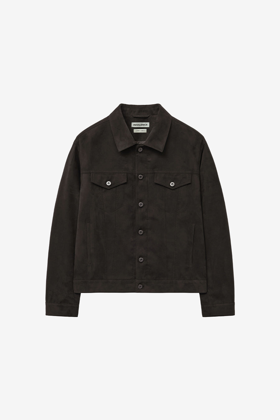 Insilence - Pou Suede Trucker Jacket (Brown) product image 7 | TRAB K-Fashion Australia
