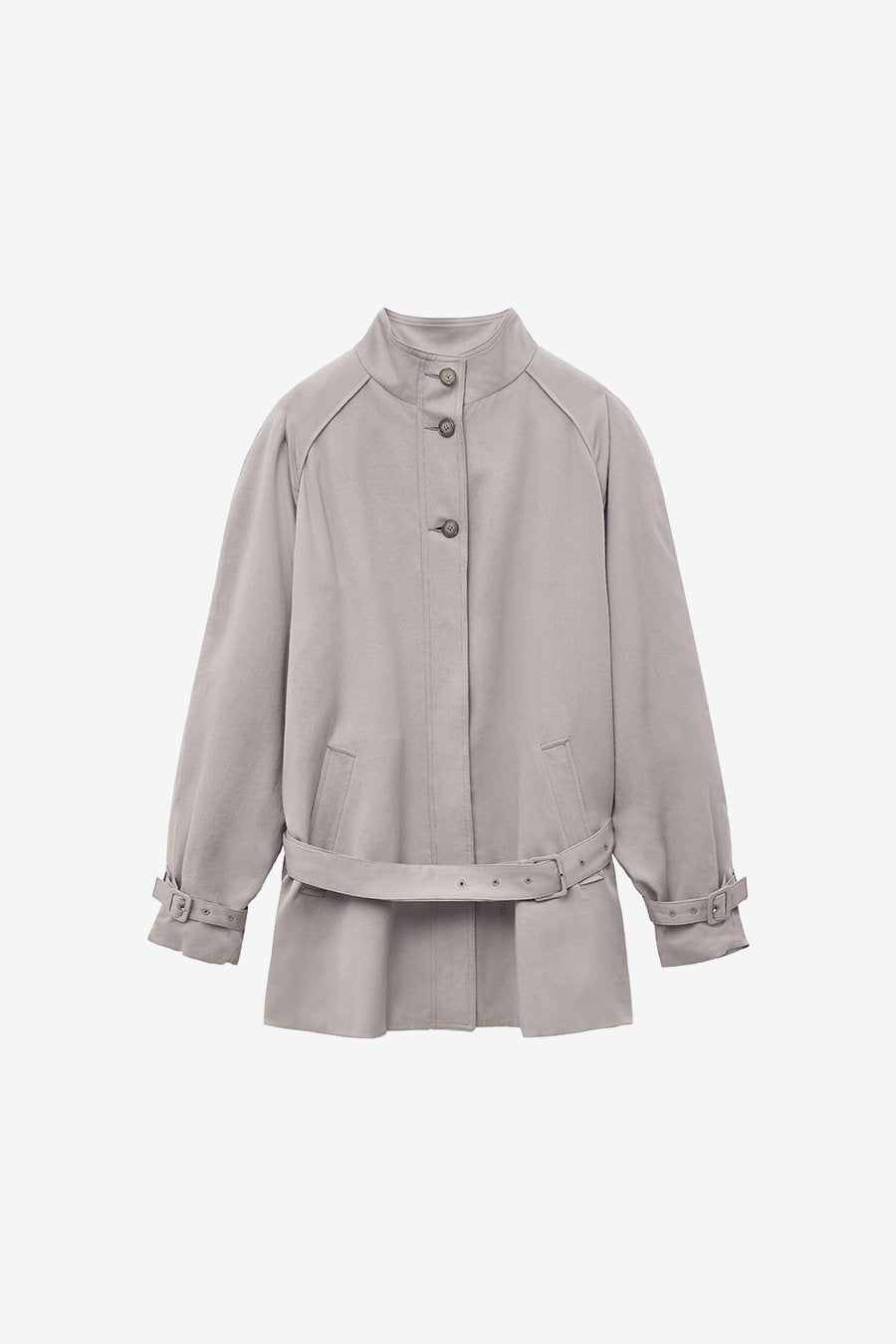 Insilence - Raglan Tencel Casual Jacket (Ash Beige) product image 7 | TRAB K-Fashion Australia