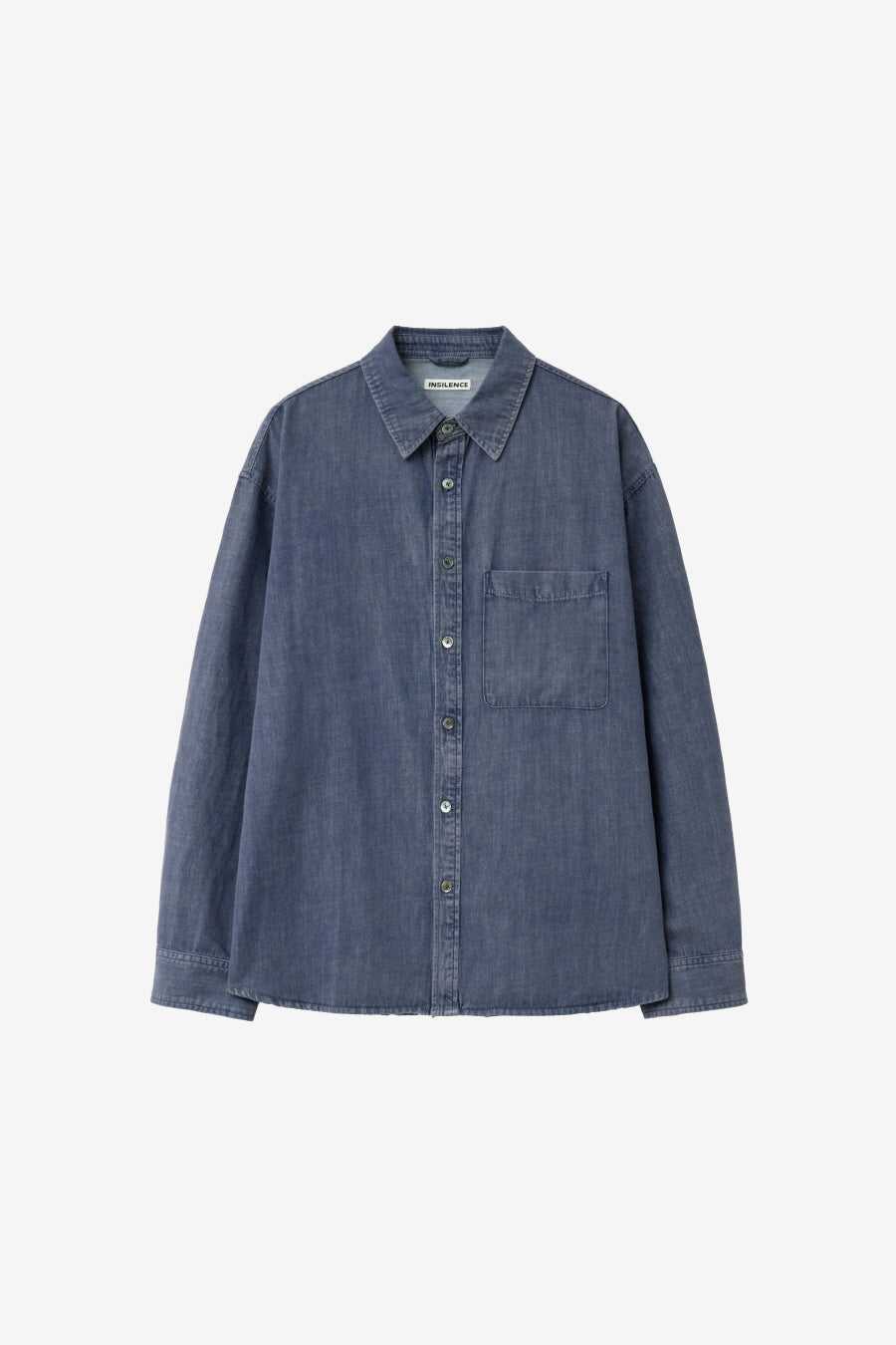 Insilence - Vintage Washed Denim Shirt (Vintage Indigo) product image 7 | TRAB K-Fashion Australia