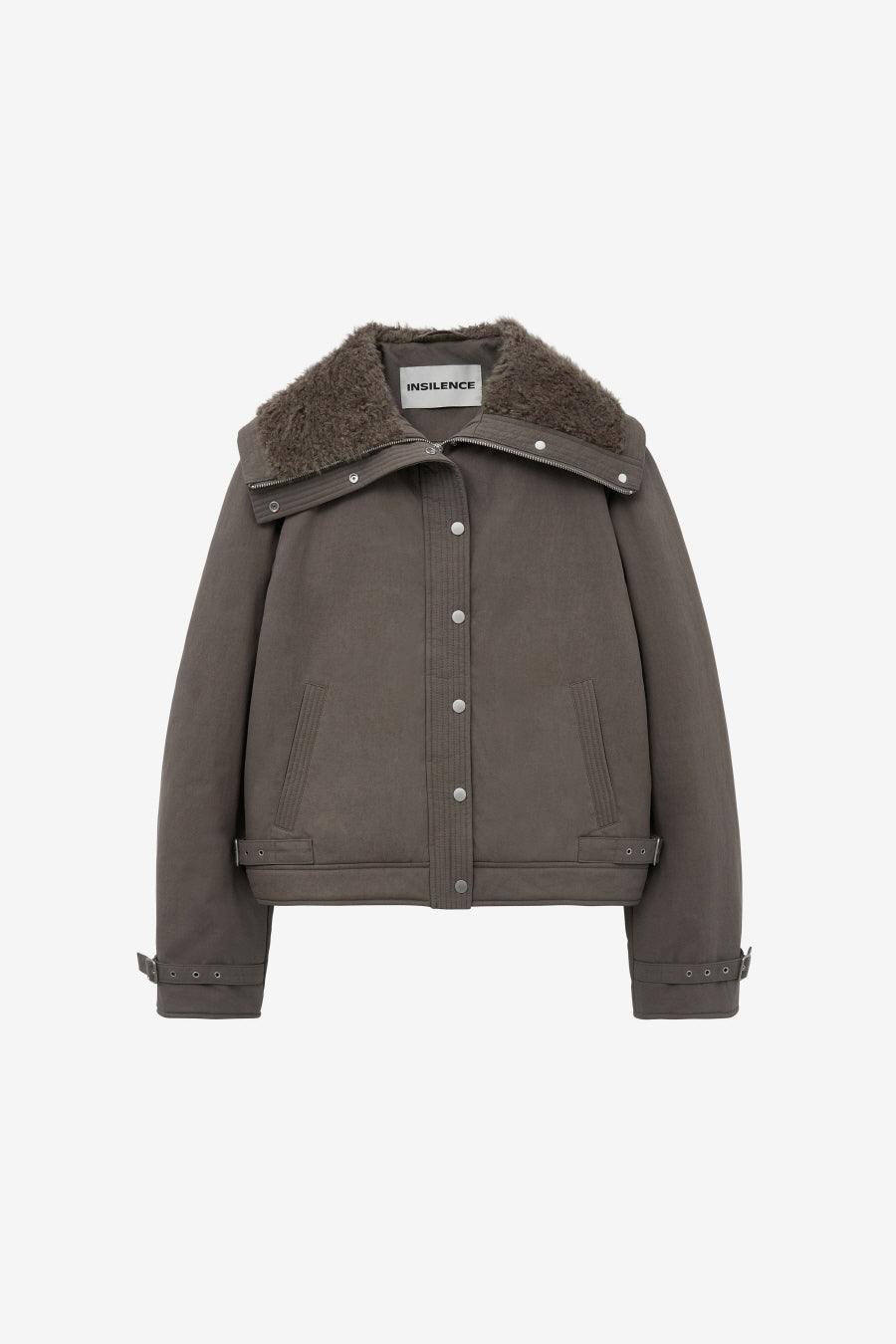 Insilence - Spread Fur Collar Jumper (Brown) product image 9 | TRAB K-Fashion Australia