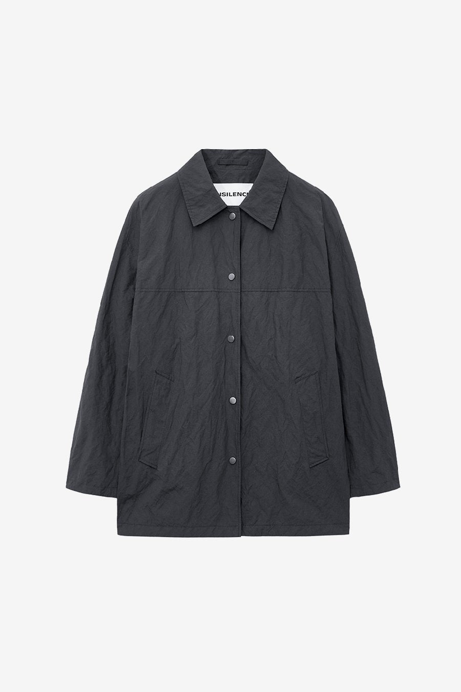 Insilence - Linkle Overfit Half Trench (Black) product image 7 | TRAB K-Fashion Australia