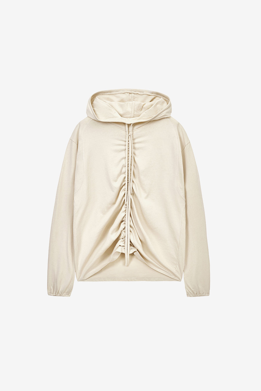 Insilence - String Hoodie Long Sleeve (Beige) product image 7 | TRAB K-Fashion Australia