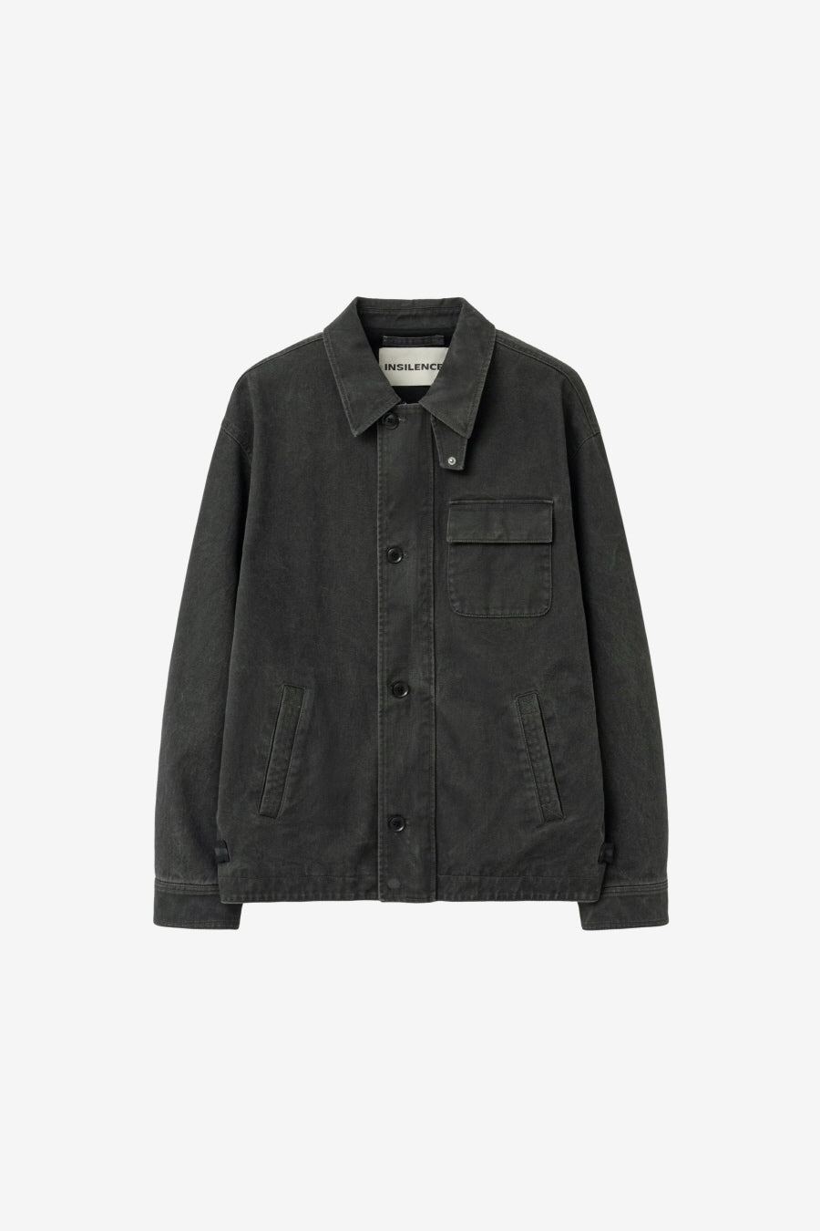 Insilence - Vintage Washed Deck Jacket v2 (Dark Grey) product image 7 | TRAB K-Fashion Australia