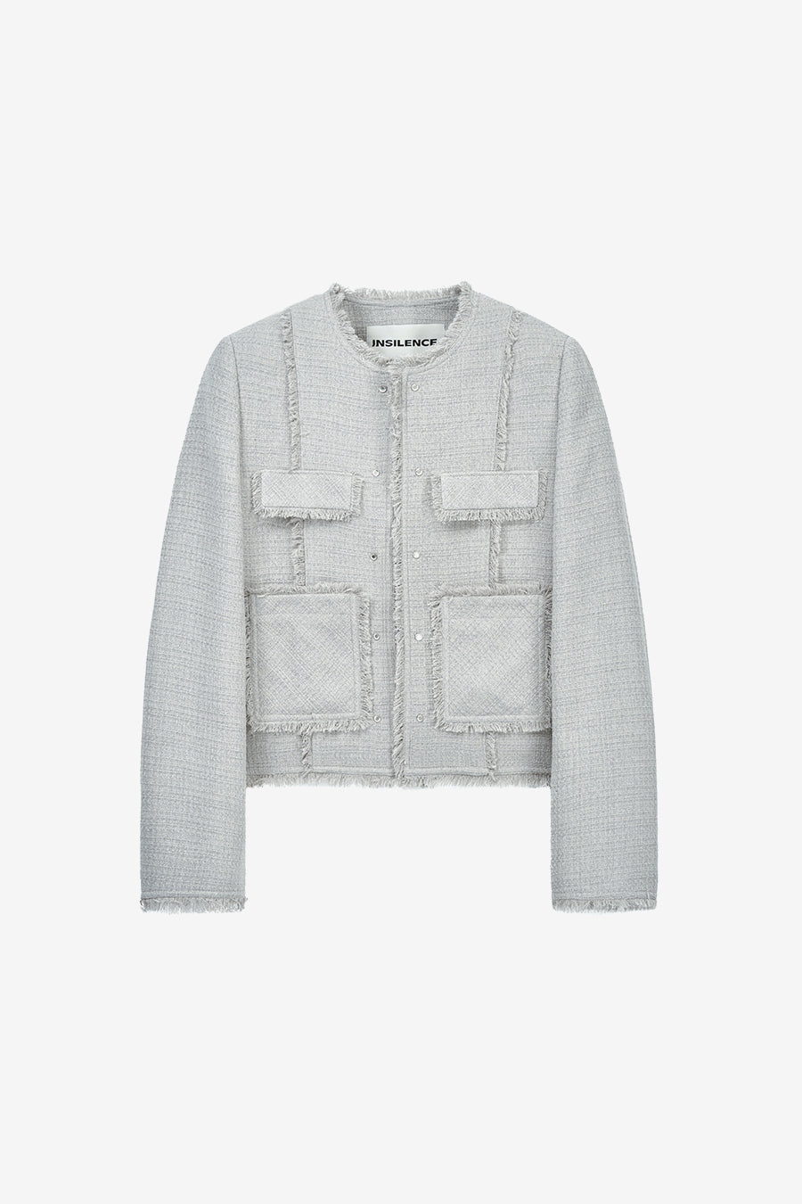 Insilence - Stud Tweed Jacket (Pale Blue) product image 7 | TRAB K-Fashion Australia
