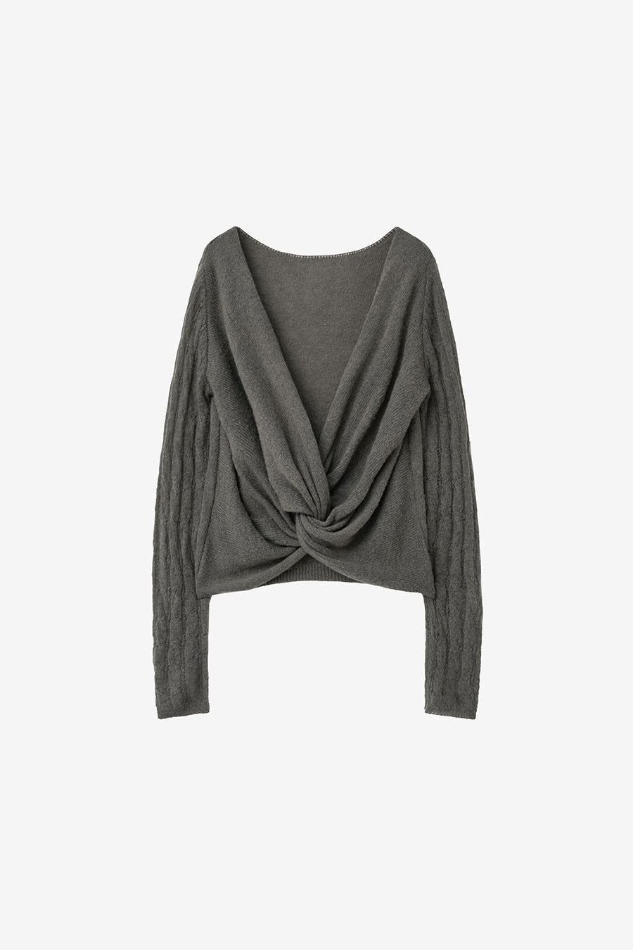 Insilence - Twist Two-Way Pullover (Ash Khaki) product image 7 | TRAB K-Fashion Australia