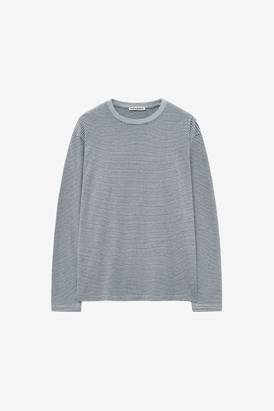 Insilence - Border Stripe Long Sleeve (Grey) product image 5 | TRAB K-Fashion Australia