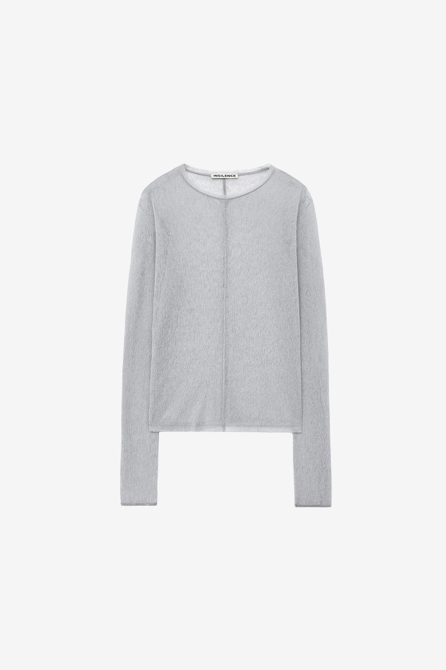 Insilence - Sheer pleated top (Grey) product image 7 | TRAB K-Fashion Australia
